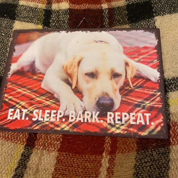 Small tin sign- Eat.sleep.bark.repeat - Picture 2 of 6
